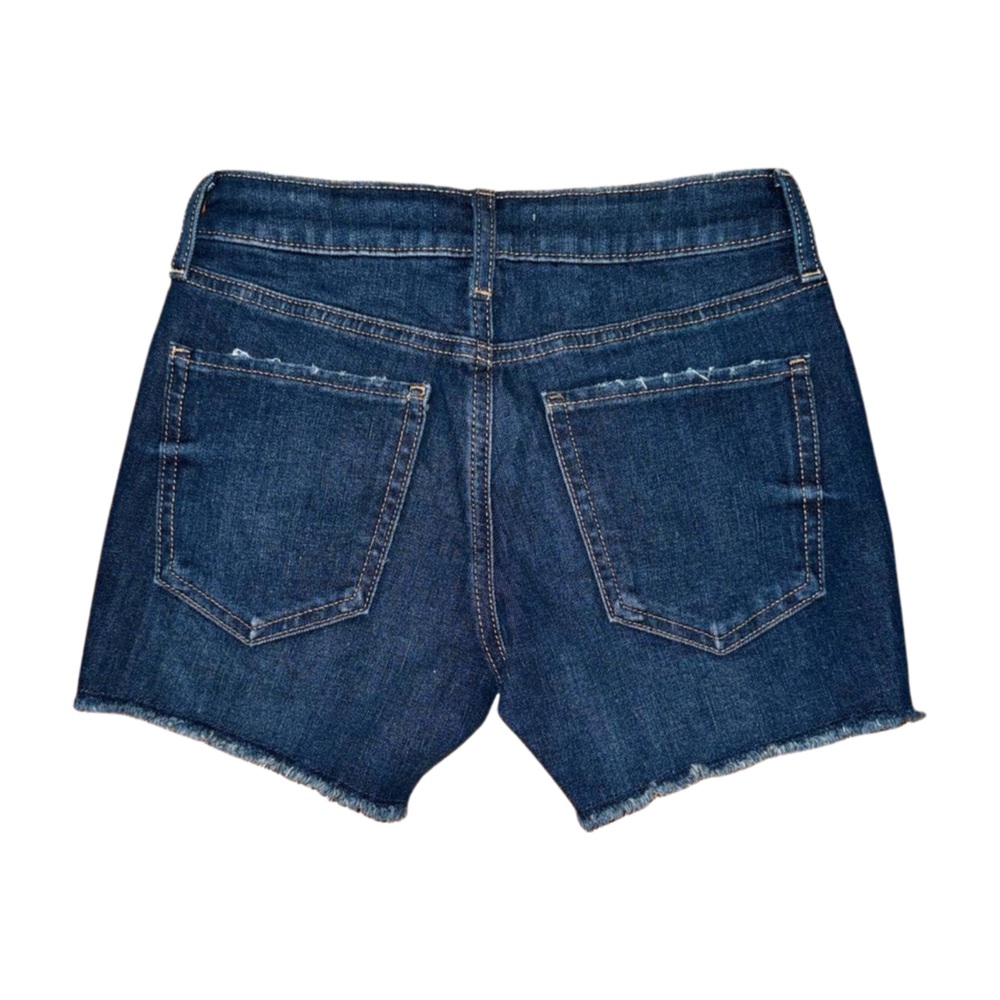 SO Juniors Denim Low Rise Midi Shorts Blue Size 3 NWT - Picture 2 of 2